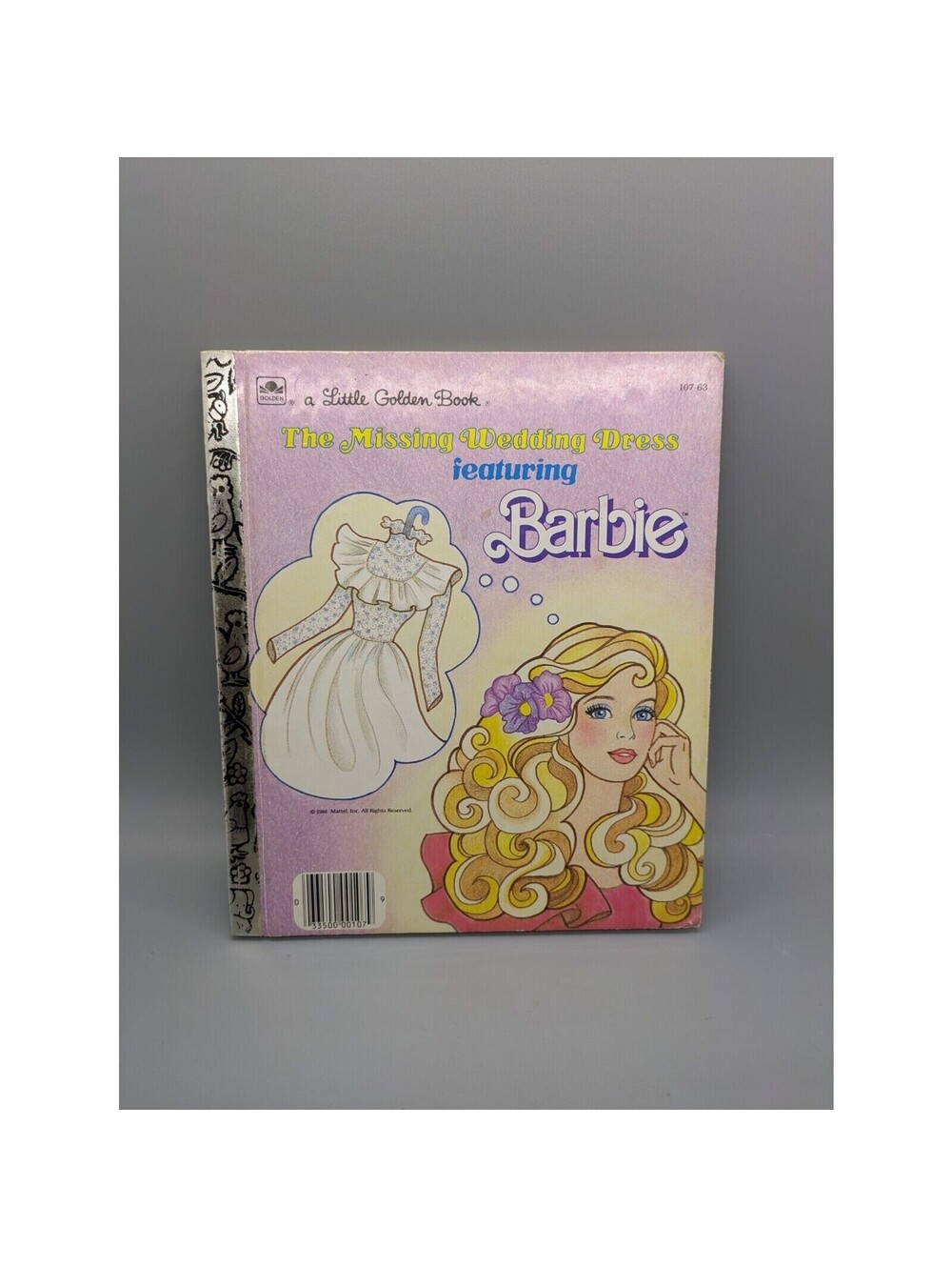 Barbie Little Golden Book The Missing Wedding Dress Hardback 1986 Vintage